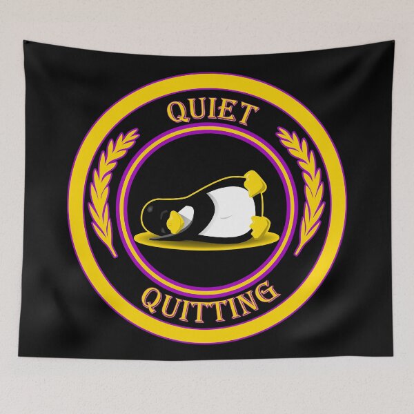 Item preview, Quiet Quitting Penguin Sleeping - Chill Retro Design for T-shirts, iPhone Cases, Stickers and Other Accessories designed and sold by Ridiculam Toga.