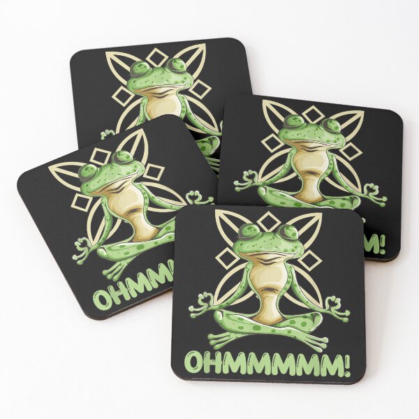 Item preview, Yoga Sport Meditation Exercise Workout Yoga Frog Says Ohmmmm designed and sold by Nicholaswikstro.