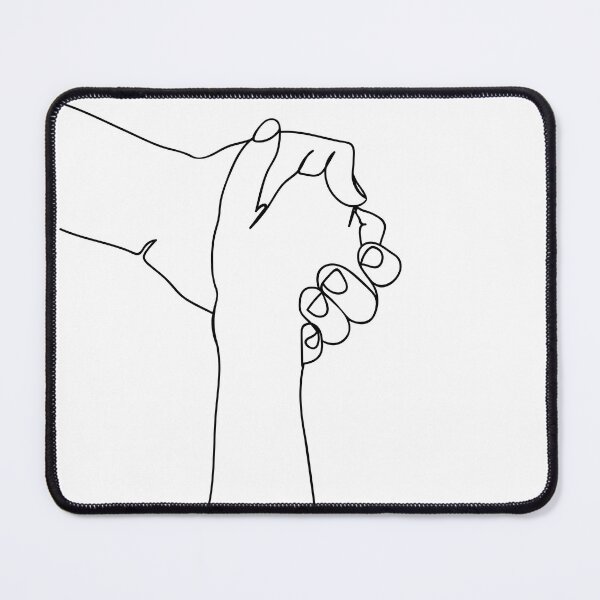 Item preview, Holding hands, together. Iine drawing  designed and sold by Ireneart369.