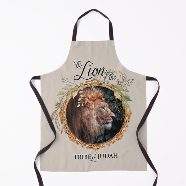 Item preview, Lion of Judah wreath on greige designed and sold by AbideApparel.