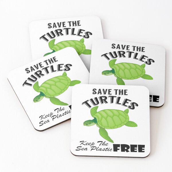 Item preview,  Save the turtles keep the sea plastic free shirts, Save the turtles keep the sea plastic free masks, Save the turtles keep the sea plastic free stickers  designed and sold by Poussyarts.
