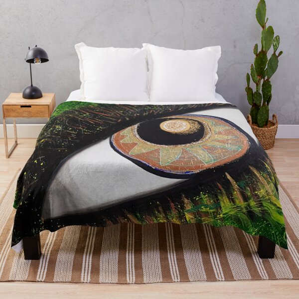 Item preview, Acrylic painting Glimpse of the Orient, Eye Painted on Canvas, Eye Art designed and sold by Anke Franikowski.