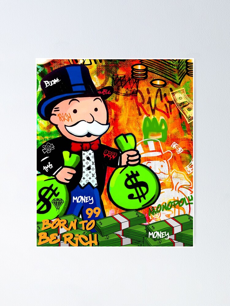 Monopoly Street Art Graffiti Poster