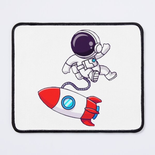 Item preview,  Cute astronaut floating with a rocket cartoon designed and sold by BEAUTY ⭐⭐⭐⭐⭐.
