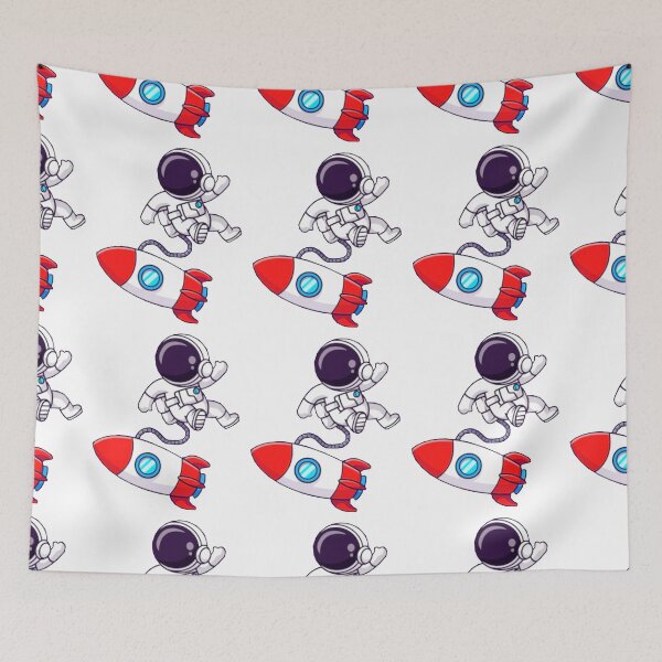 Item preview,  Cute astronaut floating with a rocket cartoon designed and sold by BEAUTY ⭐⭐⭐⭐⭐.