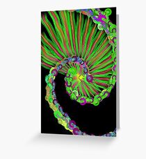 Emerald Shroom Kidney Greeting Card