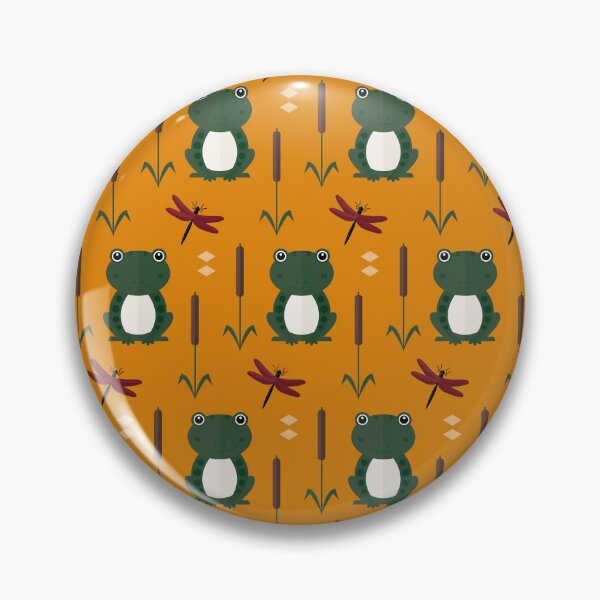 Item preview, Frogs on orange designed and sold by reneesillus.