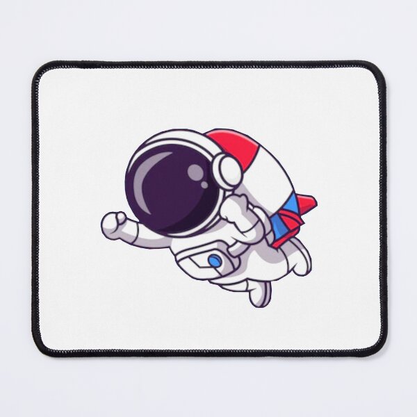 Item preview,  Cute astronaut flying with a rocket cartoon designed and sold by BEAUTY ⭐⭐⭐⭐⭐.