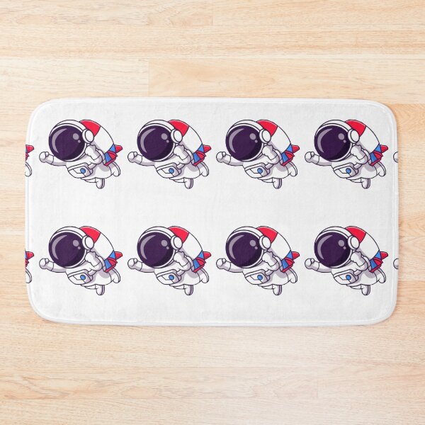 Item preview,  Cute astronaut flying with a rocket cartoon designed and sold by BEAUTY ⭐⭐⭐⭐⭐.