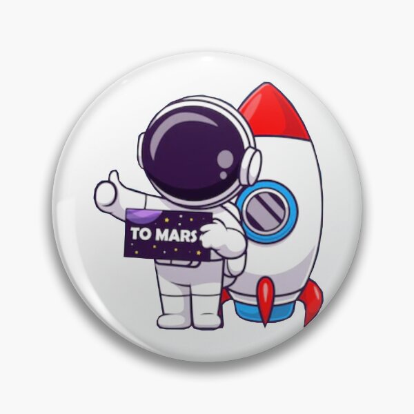 Item preview,  Cute astronaut standing with a rocket cartoon designed and sold by BEAUTY ⭐⭐⭐⭐⭐.
