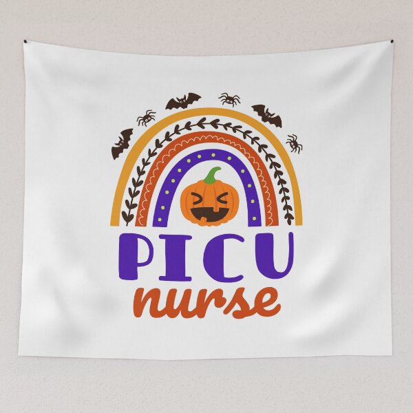 Item preview, PICU Nurse Halloween Rainbow designed and sold by jaygo.