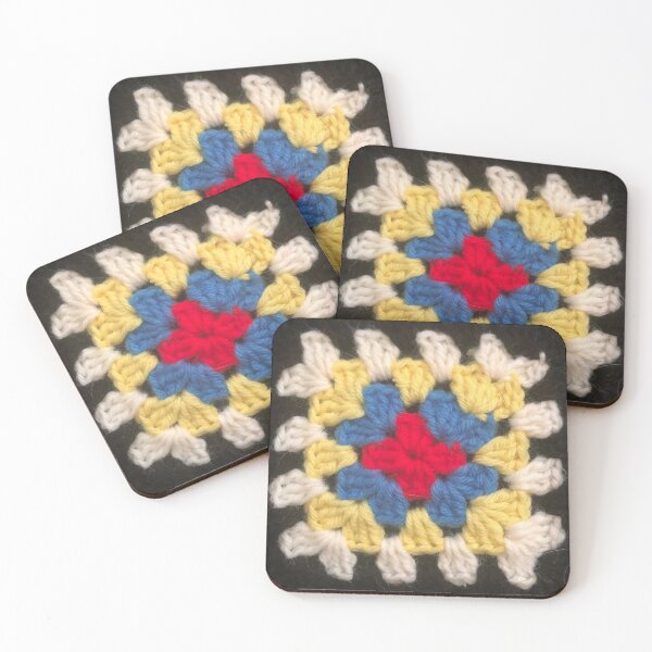Item preview, Primary colours granny square designed and sold by Phoebew03.