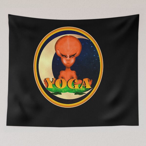 Item preview, HALFMOON ALIEN YOGA ZEN MEDITATION CLASS IN SPACE designed and sold by sobriowslen.