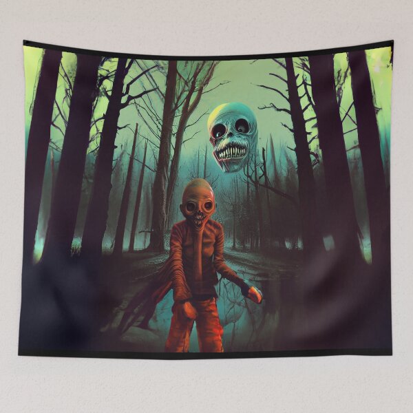Item preview, nightmare creatures in a haunted forest designed and sold by AllLeftSides42.