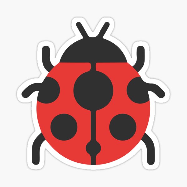 "Ladybug emoji" Sticker for Sale by ThatBanana Redbubble