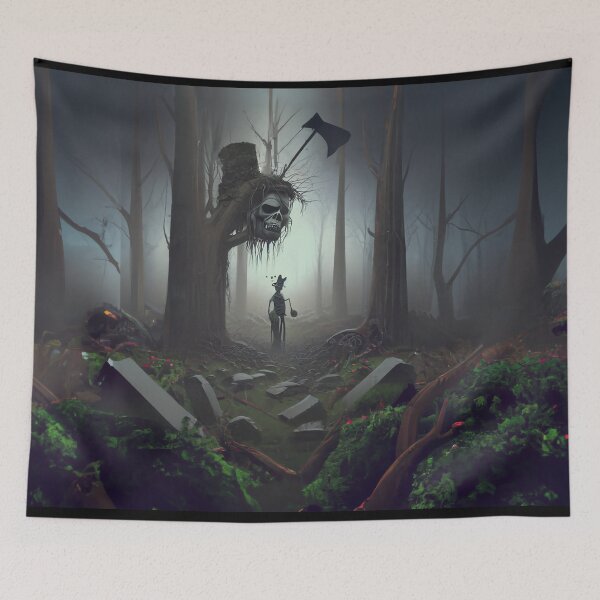 Item preview, nightmare creatures in a haunted forest designed and sold by AllLeftSides42.