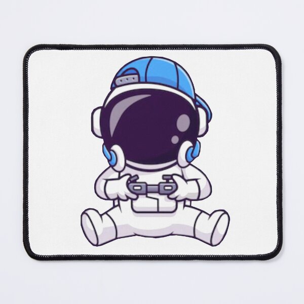 Item preview, Cute astronaut gaming carrying a joystick cartoon designed and sold by BEAUTY ⭐⭐⭐⭐⭐.