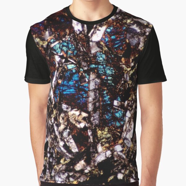 Pyroxene Crystals and Feldspar - Thin Section Art Graphic T-Shirt