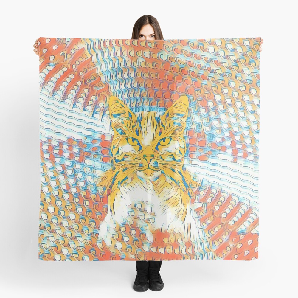 Yellow Cat Scarf