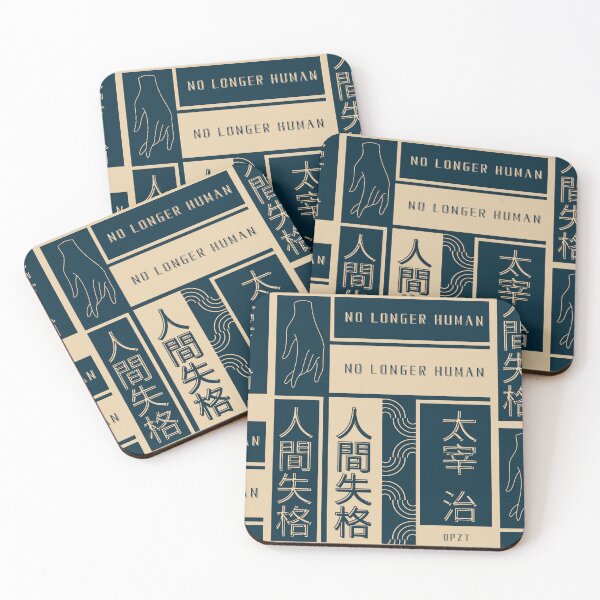 Item preview, No Longer Human (Dazai Osamu) Dark Blue & Cream designed and sold by DPZT.