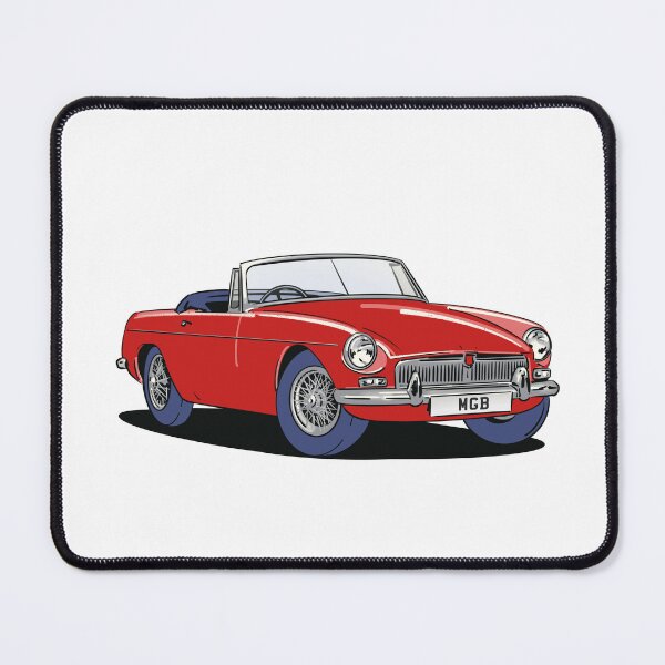 Item preview, MGB vintage car in red designed and sold by Webazoot Industries - Car Art.