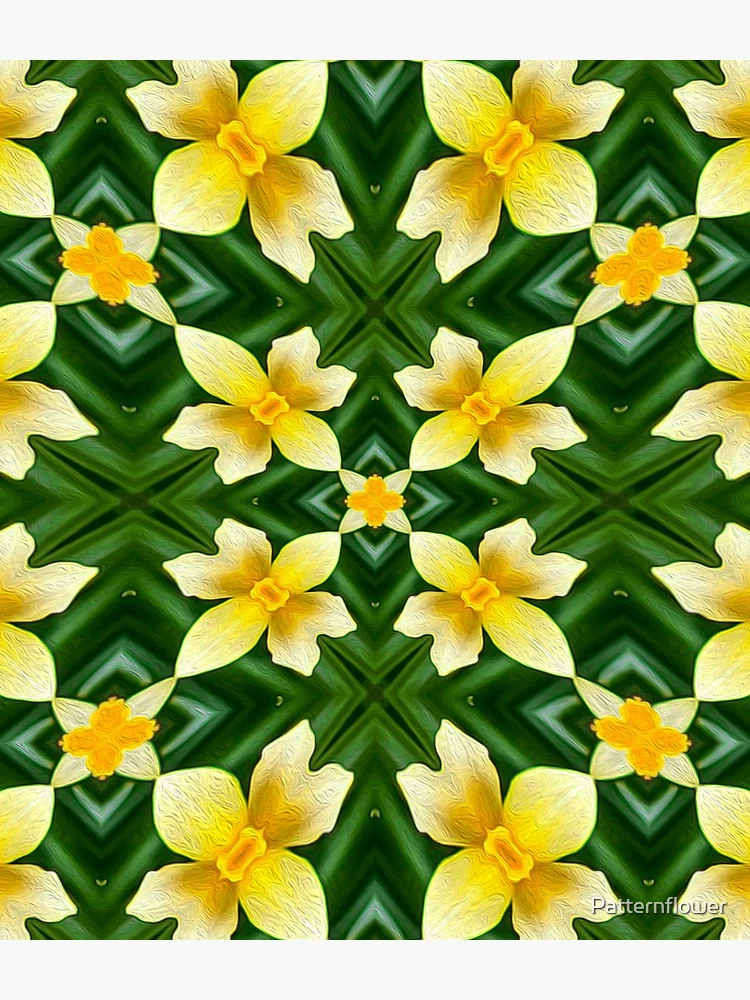 Thumbnail 3 of 3, Backpack, Cute Yellow Flower Pattern designed and sold by Patternflower.