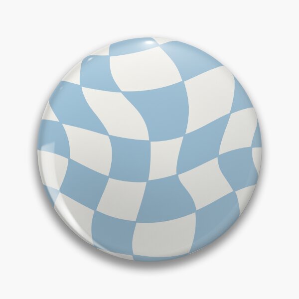 Item preview, Light Blue Groovy Distorted Wave Checker Grid designed and sold by Elijah T.