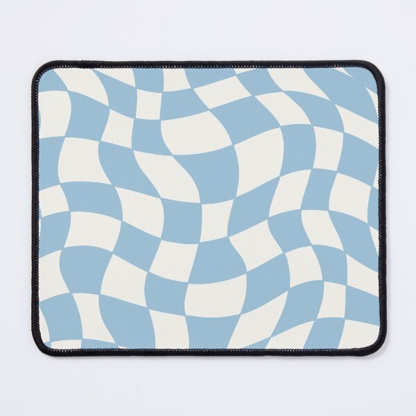 Item preview, Light Blue Groovy Distorted Wave Checker Grid designed and sold by Elijah T.