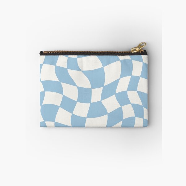 Item preview, Light Blue Groovy Distorted Wave Checker Grid designed and sold by Elijah T.