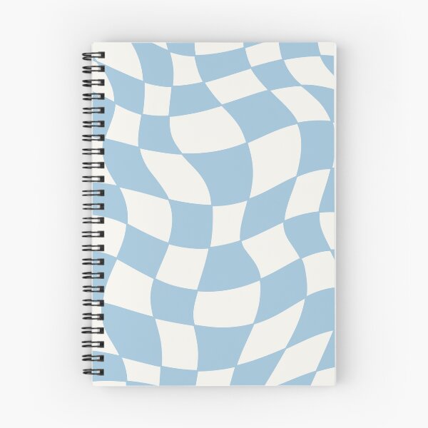 Item preview, Light Blue Groovy Distorted Wave Checker Grid designed and sold by Elijah T.