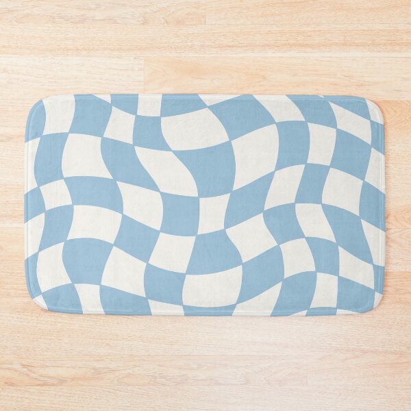 Item preview, Light Blue Groovy Distorted Wave Checker Grid designed and sold by Elijah T.
