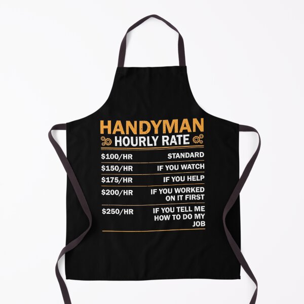 Item preview, Handyman Hourly Rate Funny Handyman designed and sold by decentwearstore.
