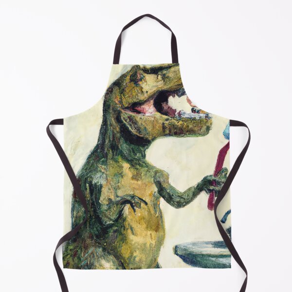 Item preview, T-Rex Brushing Teeth designed and sold by shiitakicats.