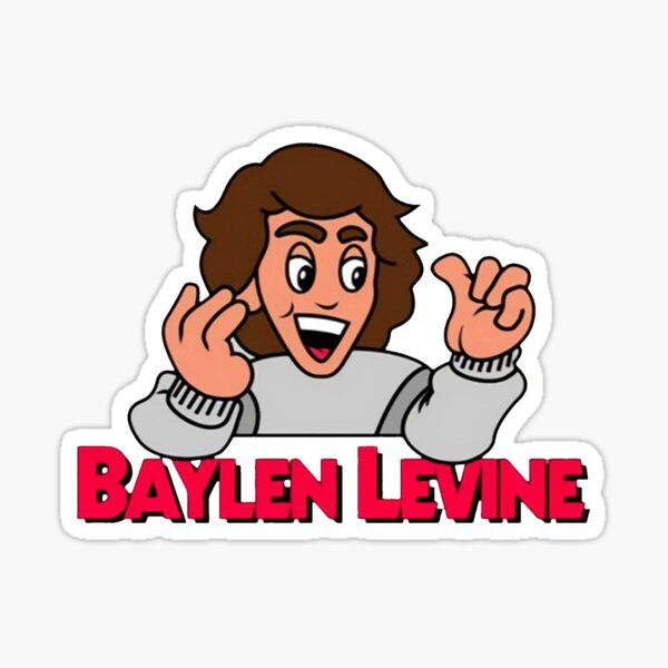 "Baylen Levine" Sticker for Sale by miekaie Redbubble