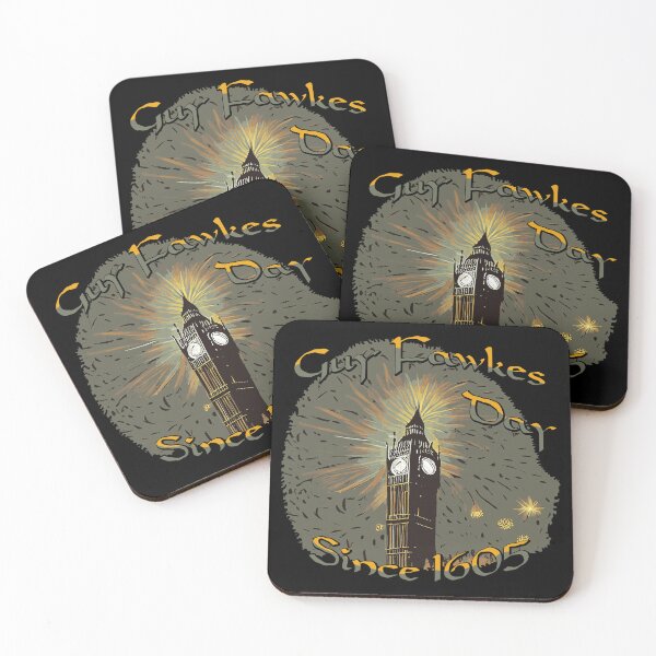 Item preview, Guy Fawkes Day Since 1605 fireworks bonfire (#03) designed and sold by SolidEarthArt.