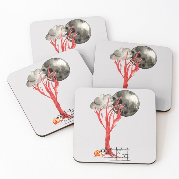 Item preview, Dark full moon midnight cemetary dead tree designed and sold by pinkyfish1010.