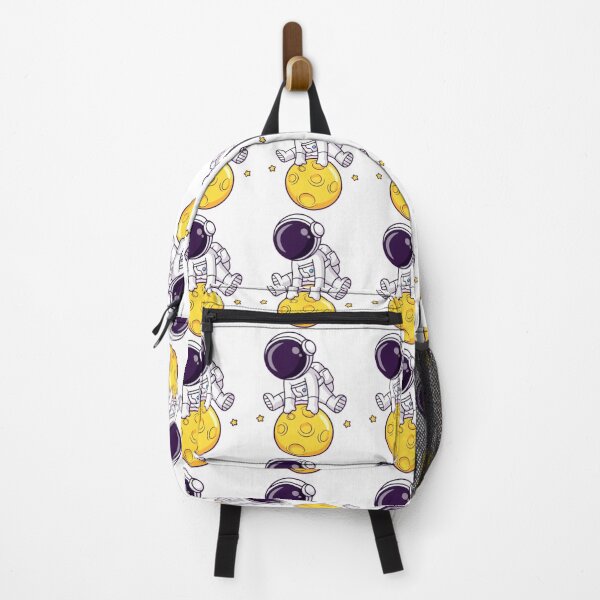 Item preview, Lindo astronauta saltando dibujos animados de luna designed and sold by BEAUTY ⭐⭐⭐⭐⭐.