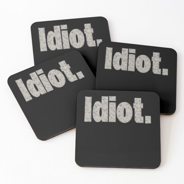 Item preview, The Word Idiot Diamond Plate Design That Says Idiot Use This Design To Testify The Word Pun Typography designed and sold by Countrysmart.