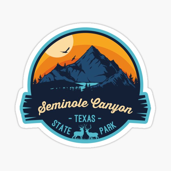 Item preview, Seminole Canyon State Park Texas Vacation TX Souvenir Badge designed and sold by mountainfad.