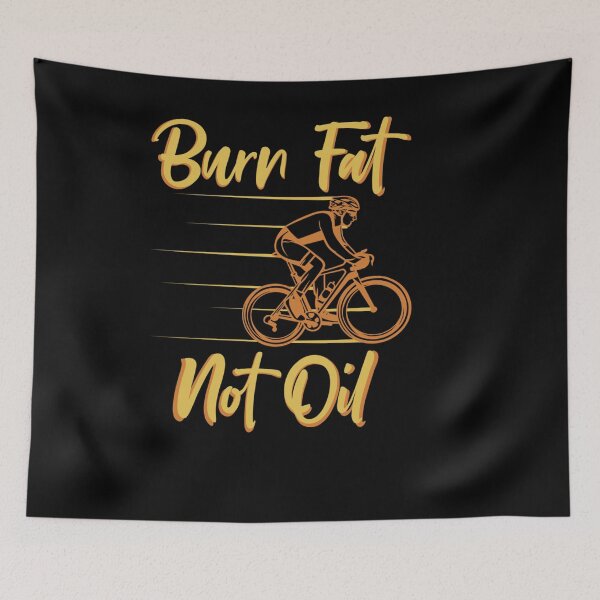 Item preview, BURN FAT NOT OIL BICYCLE PASSION CYCLIST ENTHUSIAST BIKE designed and sold by sobriowslen.
