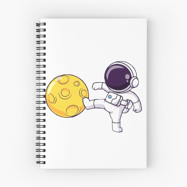 Item preview,    Cute astronaut kicking the moon cartoon designed and sold by BEAUTY ⭐⭐⭐⭐⭐.