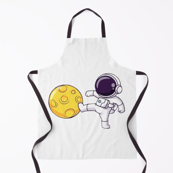 Item preview,    Cute astronaut kicking the moon cartoon designed and sold by BEAUTY ⭐⭐⭐⭐⭐.