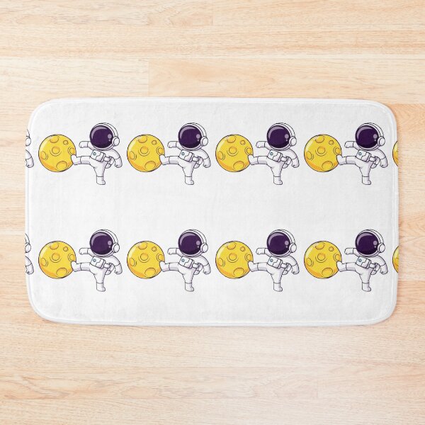 Item preview,    Cute astronaut kicking the moon cartoon designed and sold by BEAUTY ⭐⭐⭐⭐⭐.