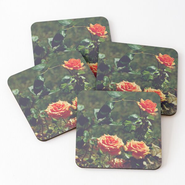 Item preview, Orange Roses Garden in Muted Hues - Botanical Photography  designed and sold by CarolinaReina.