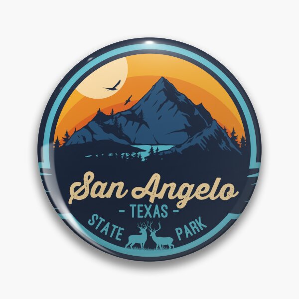 Item preview, San Angelo State Park Texas Vacation TX Souvenir Badge designed and sold by mountainfad.