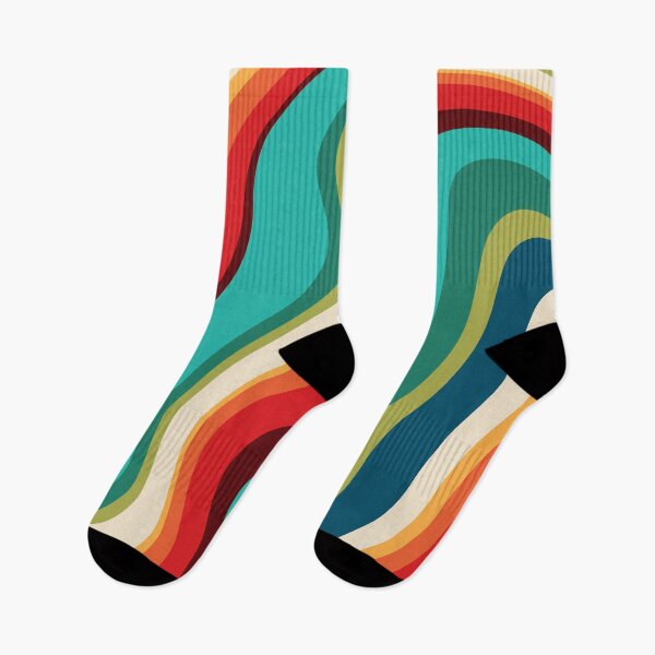 Artikelvorschau, Mod Wavy Stripes Colorful Print entworfen und verkauft von meggydesigns.