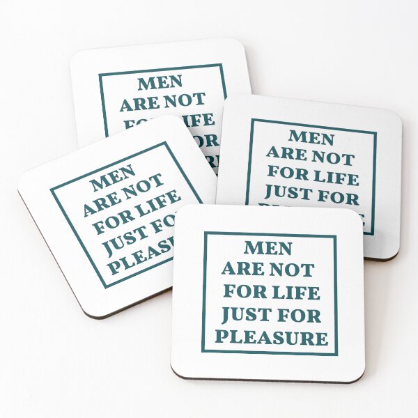 Item preview, Men are not for life just for pleasure funny quote in black and white designed and sold by Pixtela ..