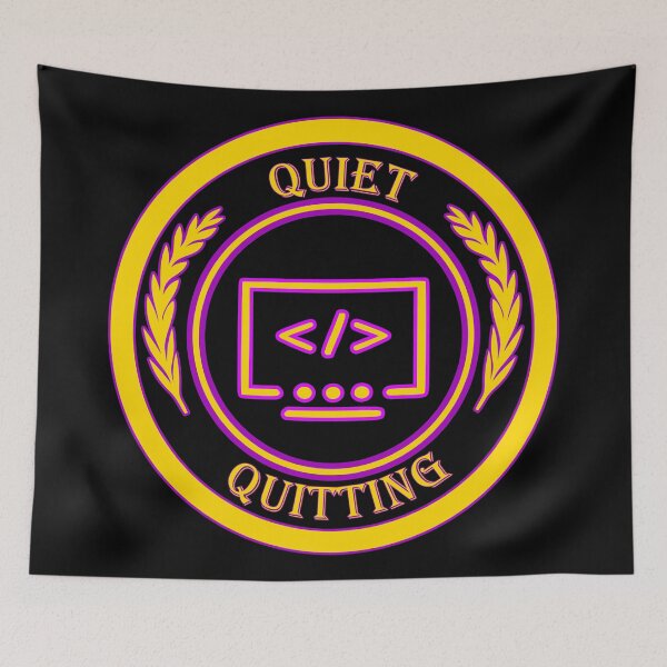Item preview, Quiet Quitting But I love Coding- Chill Retro Design for T-shirts, iPhone Cases, Stickers and Other Accessories designed and sold by Ridiculam Toga.