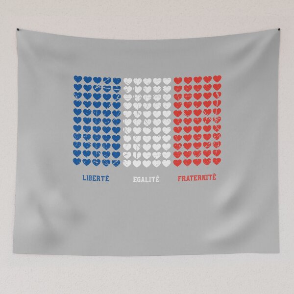 Item preview, Liberte, Egalite, Fraternite - Vive La France Motto Hearts designed and sold by augenpulver.