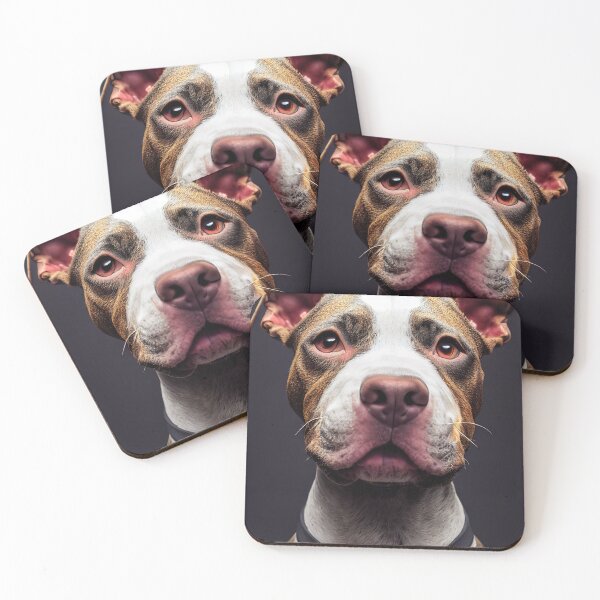 Item preview, Portrait of an American Pit Bull Terrier Dog designed and sold by Michael Lees.